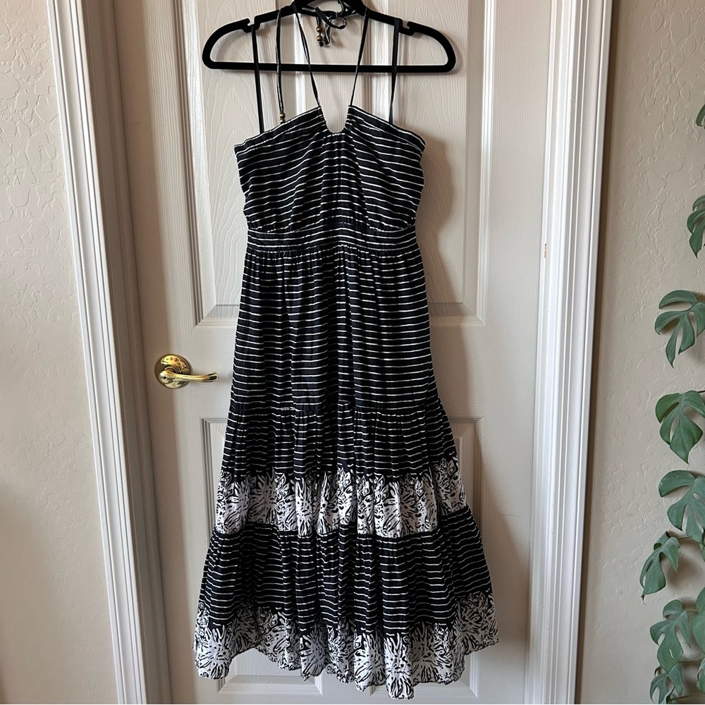 Gap Boho Striped Halter Maxi Dress, 100% Cotton